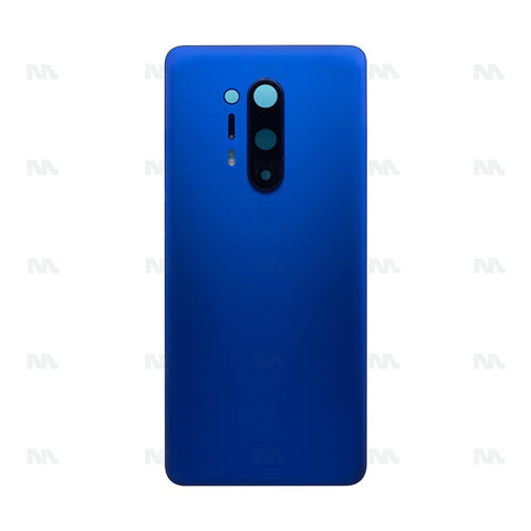 Vitre arrière OnePlus 8 Pro avec objectif bleu outremer OEM