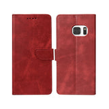 Bibliothèque Rixus pour Samsung Galaxy S7 Rouge foncé
