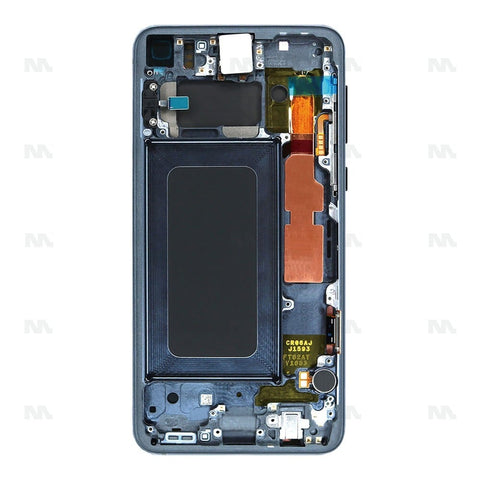 Chassis + Ecran Officiel Service Pack + Vitre pour Samsung Galaxy S10e G970F - Prism Black