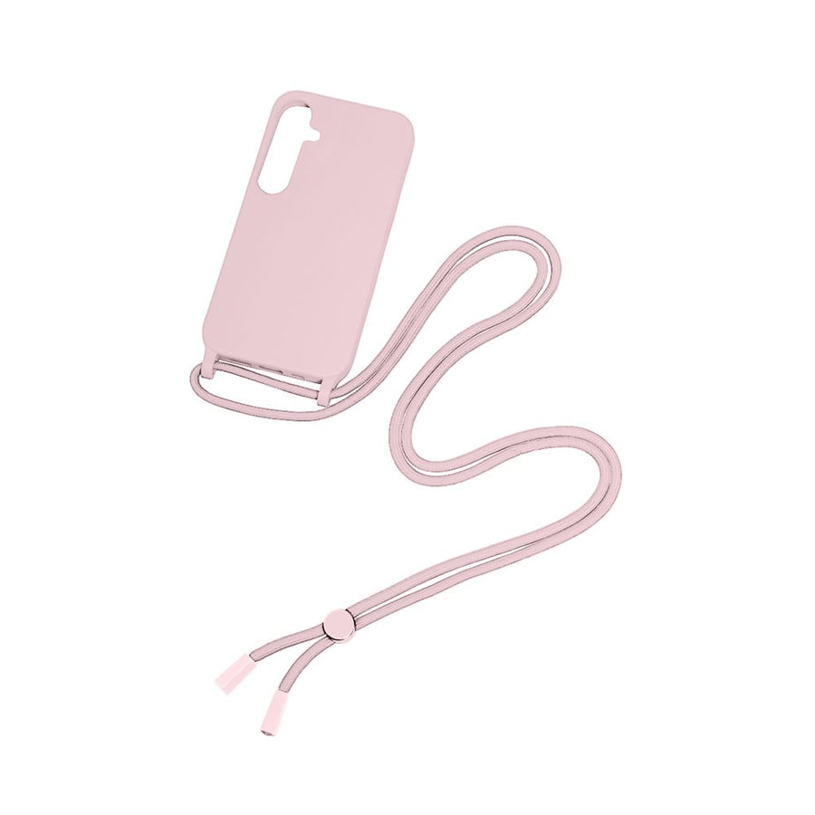 Cache-cordon pour collier Rixus TPU pour Samsung Galaxy A35 5G rose