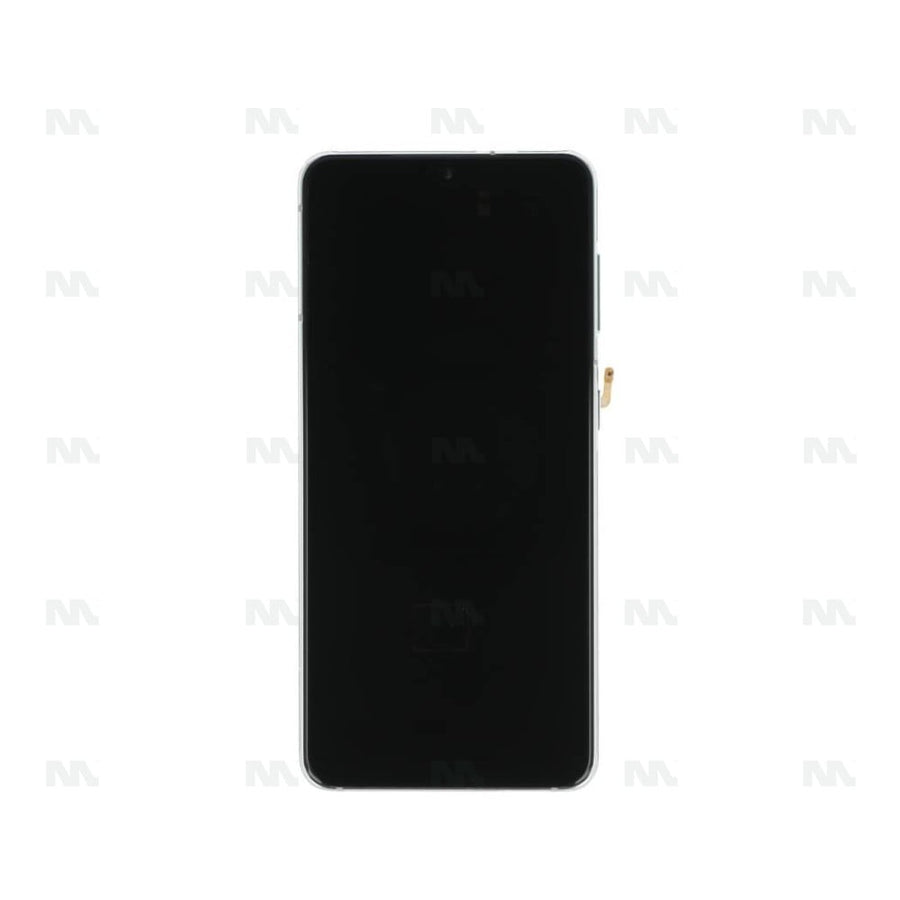 Chassis + Ecran Officiel Service Pack + Vitre pour Samsung Galaxy S21 5G G991B Camera - Phantom White