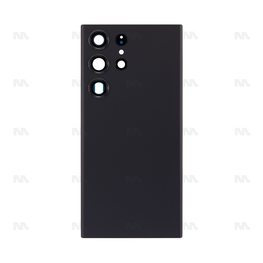 Vitre arrière pour Samsung Galaxy S23 Ultra S918B avec objectif Phantom Black OEM