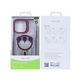 Étui Rixus Classic 03 avec MagSafe pour Apple iPhone 15 Pro rose foncé