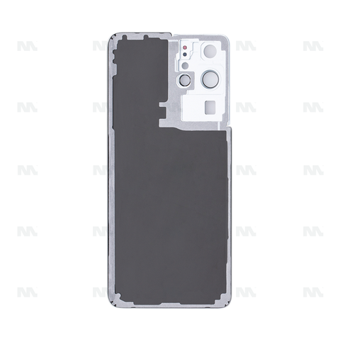 Vitre arrière pour Samsung Galaxy S21 Ultra 5G G998B avec objectif Phantom Silver OEM