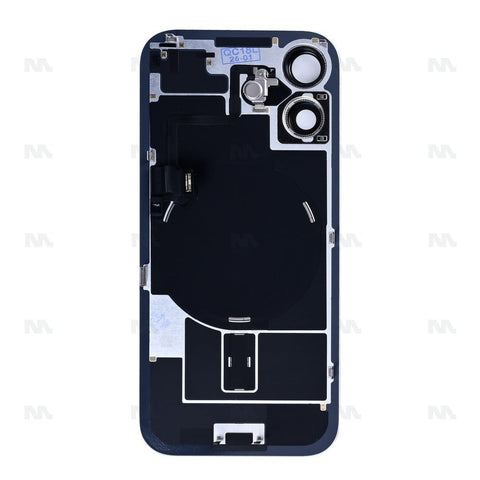 Vitre Arrière avec NFC, cadre de caméra agrandi blanc reconditionné pour Apple iPhone 17