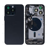 Boîtier avec petites pièces en titane noir OEM pour Apple iPhone 15 Pro Max