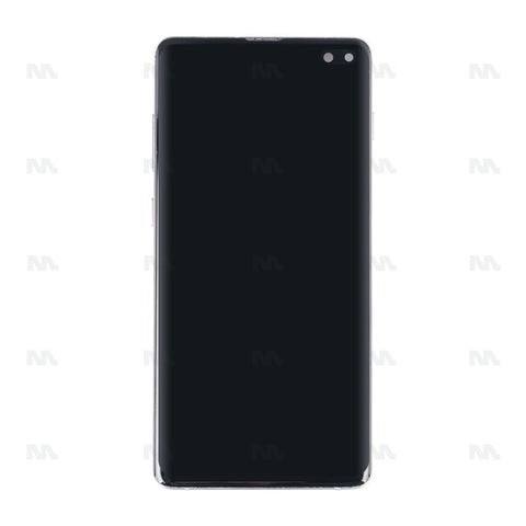 Chassis + Ecran Original Reconditionné + Vitre pour Samsung Galaxy S10 Plus G975F - Prism White