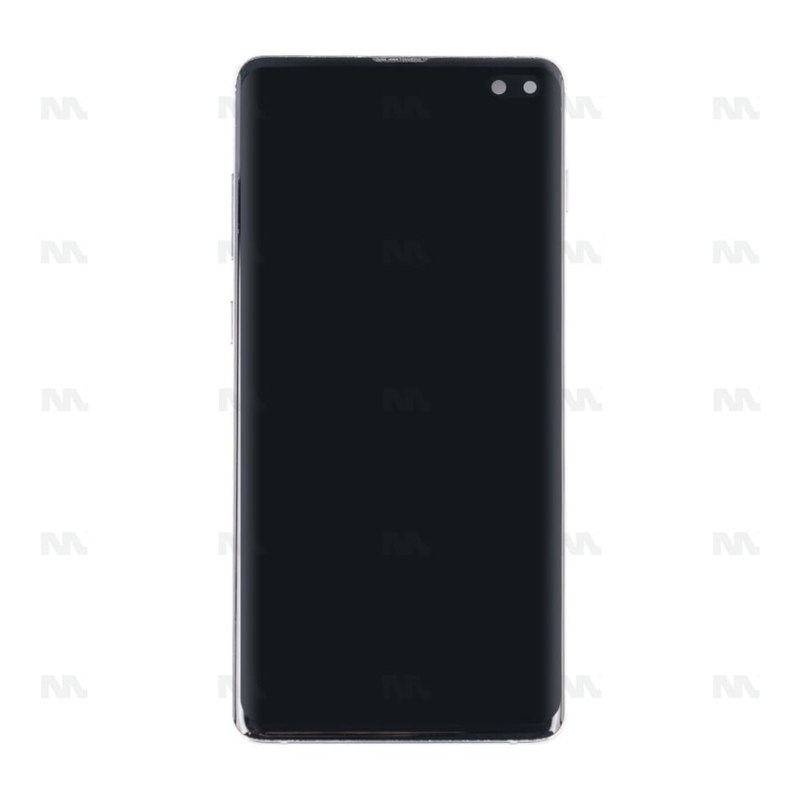 Chassis + Ecran Original Reconditionné + Vitre pour Samsung Galaxy S10 Plus G975F - Prism White