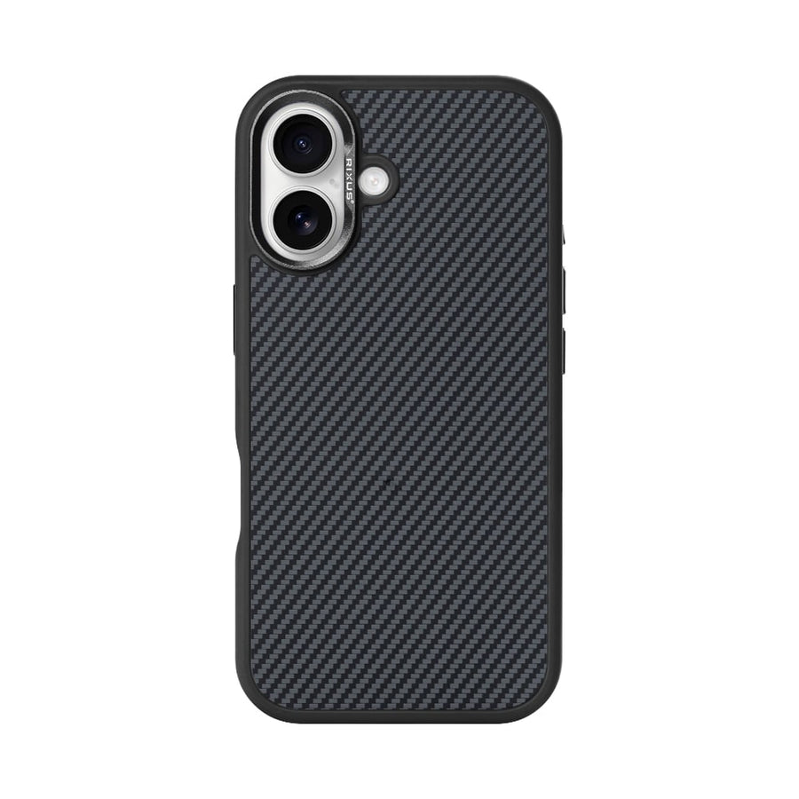 Coque Mag Carbon avec MagSafe pour Apple iPhone 16 Plus – Titanium Black