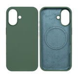 Coque de téléphone souple en TPU Rixus avec MagSafe pour Apple iPhone 16 Plus vert foncé