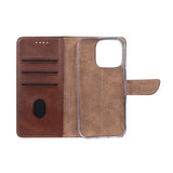 Rixus Bookcase pour Apple iPhone 16 Pro Max Marron