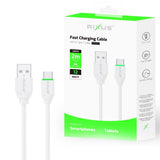 Câble de données Rixus RXU82C Boost USB-C 2 m blanc