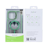 Étui Rixus Classic 03 avec MagSafe pour Apple iPhone 12 Pro Max vert clair