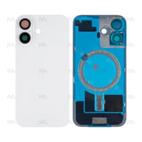 Vitre Arrière sans NFC pour Apple iPhone 16, bloc complet de caméra agrandi Blanc - Compatible