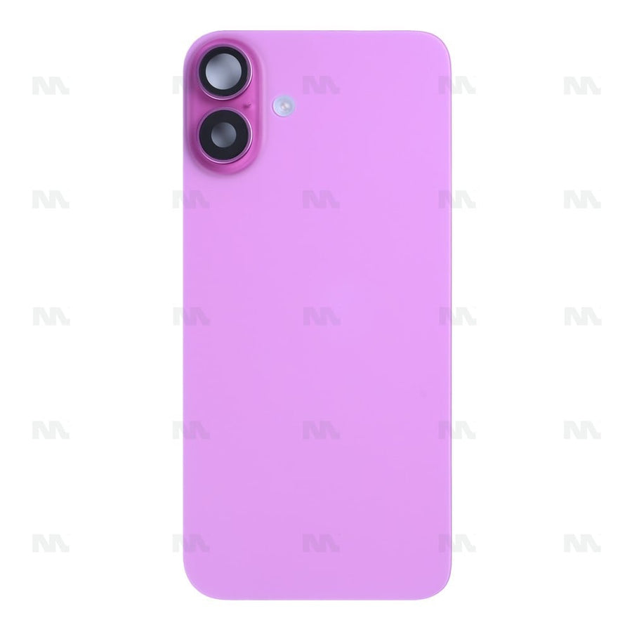 Vitre Arrière avec NFC, cadre d'appareil photo agrandi pour Apple iPhone 16 Plus – Rose – Reconditionné