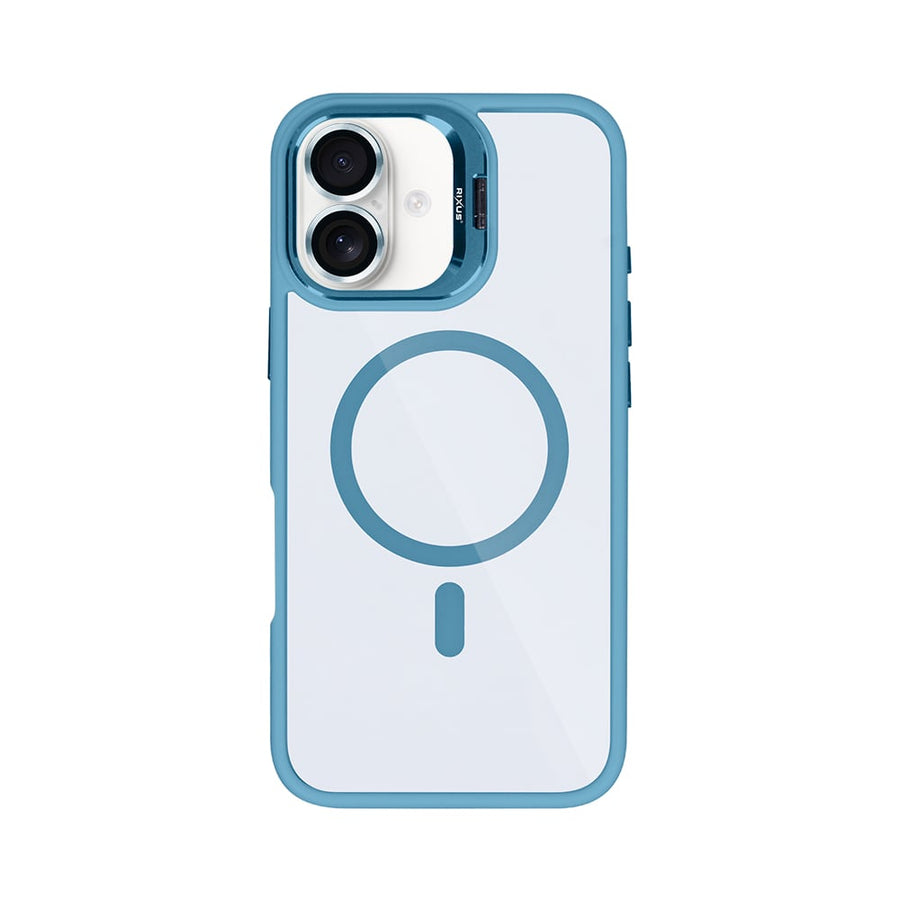 Étui Rixus Classic 03 avec MagSafe pour Apple iPhone 16 Plus bleu clair
