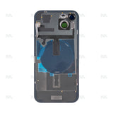 Vitre Arrière avec NFC pour Apple iPhone 15, bloc complet d'appareil photo agrandi Jaune Compatible