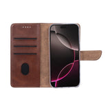 Rixus Bookcase pour Apple iPhone 17 Pro Marron