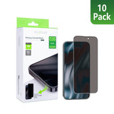 Verre trempé Rixus Privacy Full Curved Edge pour Apple iPhone 16 Pro (lot de 10)