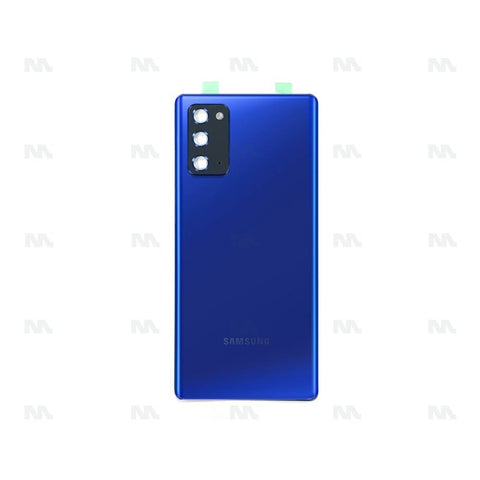 Vitre arrière pour Samsung Galaxy Note 20 N980F avec objectif Mystic Blue OEM