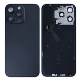 Vitre Arrière avec NFC pour Apple iPhone 15 Pro Max, cadre d'appareil photo agrandi Titane noir reconditionné