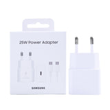Adaptateur secteur Samsung 25W + câble USB-C Samsung EP-T2510XWEGEU - Blanc - Original