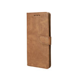 Rixus Bookcase pour Samsung Galaxy A26, A17 Marron clair