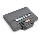 Housse pour ordinateur portable avec bandoulière 13, 14,2 pouces Gris