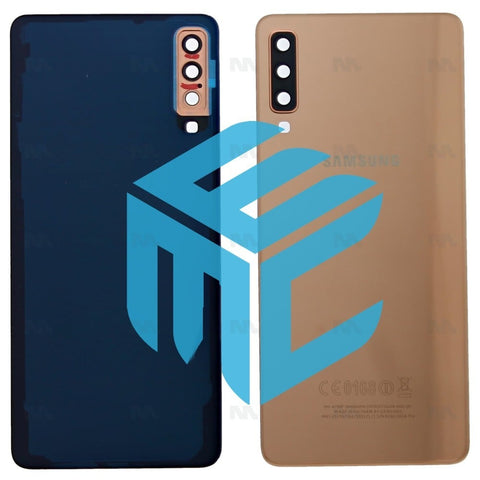 Vitre arrière pour Samsung Galaxy A7 2018 A750F avec objectif doré OEM