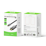 Câble USB-C vers HDMI Rixus RXHU15 Premium 4K 1,8 m gris sidéral