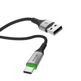 Câble USB-A vers USB-C à déconnexion automatique Rixus RXUC22AC noir