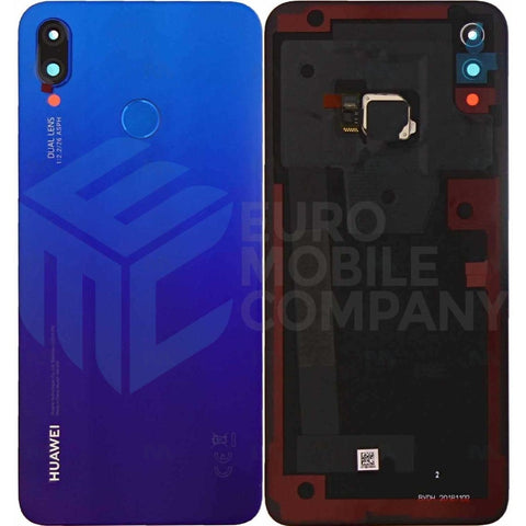 Vitre arrière pour Huawei P Smart Plus Iris Purple avec objectif Original