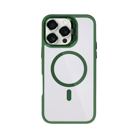 Étui Rixus Classic 03 avec MagSafe pour Apple iPhone 16 Pro Max vert foncé