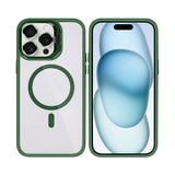 Étui Rixus Classic 03 avec MagSafe pour Apple iPhone 14 Pro Max vert foncé