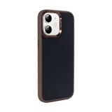 Coque Mag Carbon avec MagSafe pour Apple iPhone 12, 12 Pro - Marron