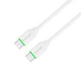 Câble Rixus RX2015 pour synchronisation des données et recharge rapide USB-C vers USB-C 1 m