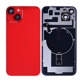 Vitre Arrière avec NFC, cadre de caméra agrandi rouge reconditionné pour Apple iPhone 14 Plus