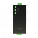 Vitre arrière pour Samsung Galaxy S22 Ultra S908B avec objectif Phantom Black Original