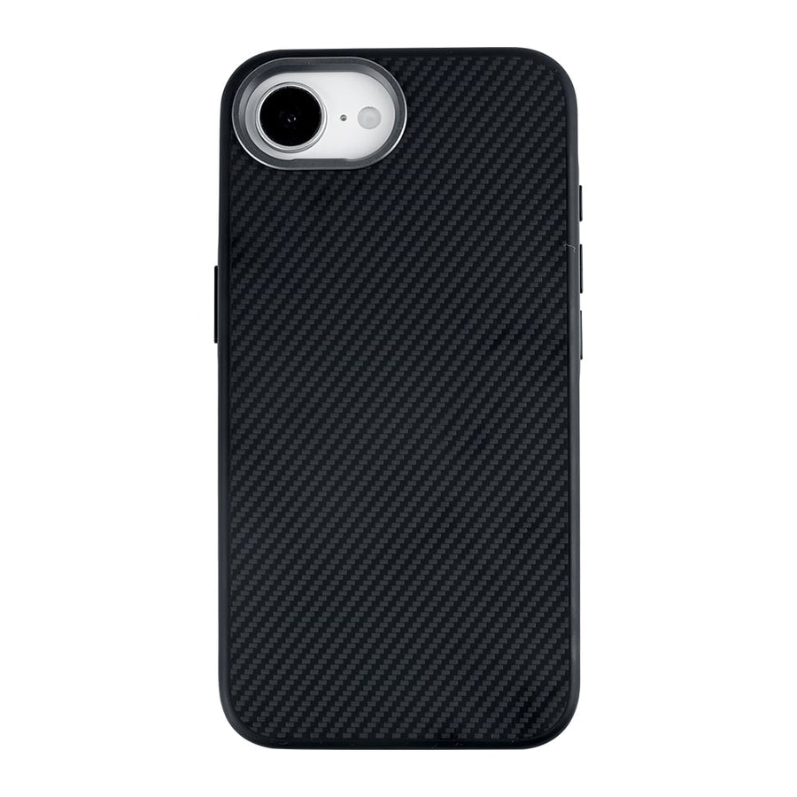 Coque Mag Carbon avec MagSafe pour Apple iPhone 16e Titanium Black