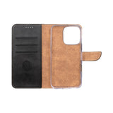 Rixus Bookcase pour Apple iPhone 16 Pro Noir