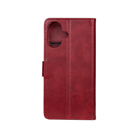 Rixus Bookcase pour Apple iPhone 16 Rouge foncé