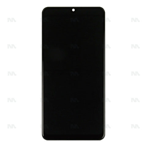 Chassis + Ecran Officiel Service Pack + Vitre pour Samsung Galaxy M32 M325F - Noir