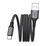 Câble de recharge magnétique Rixus RXUC66AC USB-A vers USB-C 100 cm 15 W Noir