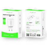 Chargeur rapide adaptatif Rixus RX209 USB-C 20 W blanc