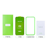 Verre trempé Rixus Privacy Full Curved Edge pour Apple iPhone 17