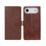 Rixus Bookcase pour Apple iPhone 17 Air Marron