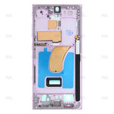 Cadre central pour Samsung Galaxy S23 Ultra S918B – Lavande – OEM