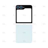 Ensemble de coques arrière pour Samsung Galaxy Z Flip6 F741B avec lentille Mint EM