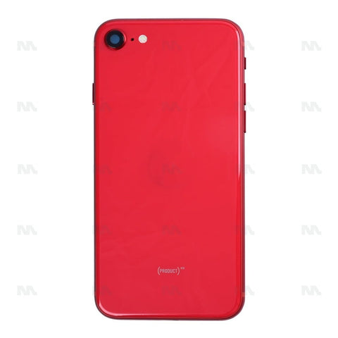 Boîtier avec petites pièces – Rouge – Compatible pour Apple iPhone SE 2020