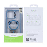 Étui Rixus Classic 03 avec MagSafe pour Apple iPhone 13 bleu clair